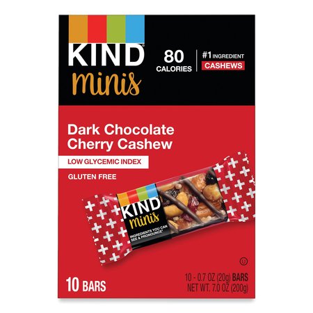 KIND Minis, Dark Chocolate Cherry Cashew, 0.7 oz, PK10 27962